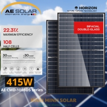 Tấm pin năng lượng mặt trời AE Solar 415W AE415CMD-108BDS