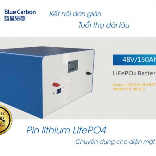 Pin lưu trữ  Blue Carbon 7.2kw 48V 150AH