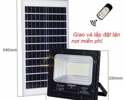 Đèn năng lượng mặt trời Jindian 200w – JD-8200L- giao hàng và lắp đặt tận nơi miễn phí